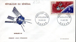 Senegal A 052 Fdc Fusées Et Satellites Français, D1 - Afrique