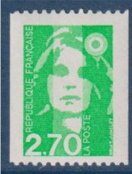 Type Marianne De Briat Dite Du Bicentenaire Roulette 2.70F Vert N°3008a Neuf Au Verso 040 En Rouge - 1989-1996 Marianne Du Bicentenaire