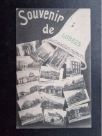 CP BELGIQUE (V1917) LOBBES (2 Vues) Souvenir De Lobbes Multivues Gare Maison Baudenne Rue Du Pichautin Maison Putsage - Lobbes