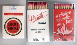 2 Boites D'Allumettes - CIGARETTES LUCKY STRIKE - Luciferdozen