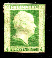 Timbre Royaume De Prusse - Faciale: 4 - Année 1850 - YT N° 9 Neuf* - Côte : 55€ - Mint