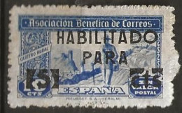 Timbres Espagne Vignette 5 / 10 Cts Asociacion Benefica De Correos - Neuf * - Dienst