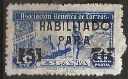 Timbres Espagne Vignette 5 / 10 Cts Asociacion Benefica De Correos - Neuf * - Dienstmarken