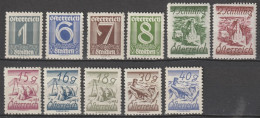 AUTRICHE - 1925 - YVERT N°331+335/337+339/341+344/345+349/350 ** MNH  - COTE = 192.5 EUR - Nuovi