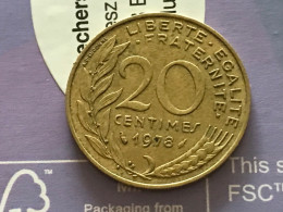 Münze Münzen Umlaufmünze Frankreich 20 Centimes 1978 - 20 Centimes