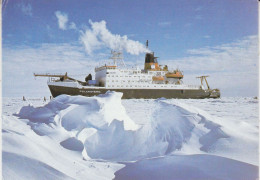 Germany  Polarstern Postcard "Greetings From Polarstern" Signature Ca 11.08.1997 (JS158) - Navires & Brise-glace