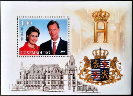 LUXEMBOURG, LUXEMBURG, 2000 , MI 1515, BF 18 , YV BL  18, THRONBESTEIGUNG PRINZ HENRI, POSTFRISCH, NEUF - Blocks & Kleinbögen