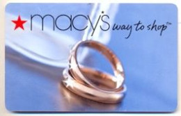 Macy's, U.S.A., Carte Cadeau Pour Collection, Sans Valeur # Macys-93 - Cadeaubonnen En Spaarkaarten