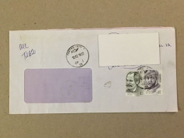 Romania 2022 Cancelled Letter Sent Back Circulated Cover Envelope Cancellation Dimitrie Paciurea Ion Cantacuzino - Cartas & Documentos