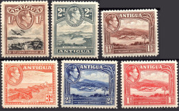 ANTIGUA/1938-51/MNH/SC#85-89, 91/ KING GEORGE VI/ KGVI / PICTORIAL / PARTIAL SET - 1858-1960 Kolonie Van De Kroon