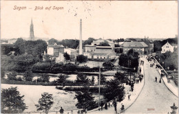 Blick Auf Sagan (Feldpost , Stempel: Sagan 1915) - Schlesien