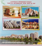 North Korea 2022, Pothong Riverside Terraced Houses District, MNH S/S - Korea (Nord-)