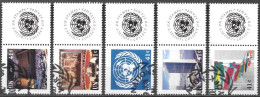 United Nations UNO UN Vereinte Nationen New York 2007 Greetings Mi. No. 1057-61 Label Used Cancelled Oblitéré - Used Stamps