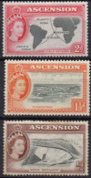 ASCENSION/1956/MH/SC#62, 64-5/ QUEEN ELIZABETH II / QEII/ PICTORIAL/ PARTIAL SET - Ascension