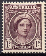 AUSTRALIA/1943/MNH/SC#191/ QUEEN ELIZABETH/ KING GEORGE VI / KGVI/ 1p BROWN VIOLET - Mint Stamps