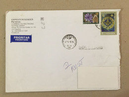 Romania Used Letter Stamp Cover 2016 Flowers Mantel Clock 135 Years Masonic Grand Lodge Jubilee Freemasonry - Andere & Zonder Classificatie