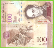 VENEZUELA 100 BOLIVARES 2012/12 P-93f UNC - Venezuela