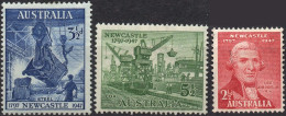 AUSTRALIA/1947/MH/SC#207-209/JOHN SHORTLAND/ INDSUTRY/ FULL SET - Mint Stamps