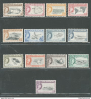 1956 ASCENSION, Stanley Gibbons N. 57-69, Elisabetta II - Animali E Vedute, 13 Valori - MNH** - Altri & Non Classificati