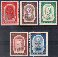 China 1957, Michel Nr 349-53, MLH - Unused Stamps