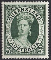 AUSTRALIA/1960/MNH/SC#338/ QUEEN VICTORIA/ CENT. OF TH 1ST QUEENSLAND STAMP - Nuevos