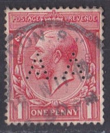 Grande Bretagne - 1911 - 1935 -  George  V  -  Y&T N °  140  Perforé   A . A - Perforés