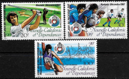 Nouvelle Calédonie 1987 - Yvert N° 546/548 - Michel N° 815/817 ** - Unused Stamps