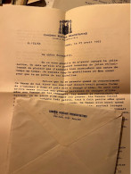 Lettre Signée Abbé Général Norbert Calmels Canonici Regolari Premostratensi Roma 1963 Pour Augé à Noves Autographe - Personnages Historiques