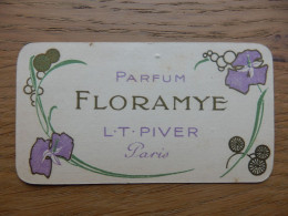 ETIQUETTE DE PARFUM FLORAMYE PARIS CALENDRIER 1915 1916 - Etiquetas