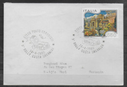 ITALIE  Lettre  1986 Porto Cervo Voitures Rallye - Cars