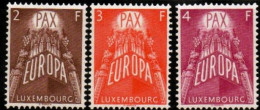 LUXEMBURG,LUXEMBOURG 1957 ,Y&T 531 - 533 ,  MI 572 - 574, EUROPA, POSTFRISCH, NEUF - Ungebraucht