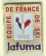 @@ Coq Sportif LAFUMA équipe De France De Ski 1992  (1.8x2.5) @@sp506b - Winter Sports