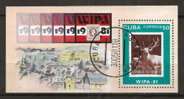 Timbre Cuba Bloc Feuillet 1981 - Blocks & Sheetlets