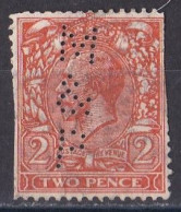 Grande Bretagne - 1911 - 1935 -  George  V  -  Y&T N °  142  Perforé  M & P - Perforadas