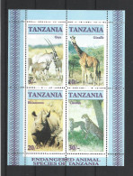 Tanzania 1986 Fauna S/S  Y.T. BF 47 ** - Tanzanie (1964-...)