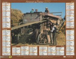 CALENDRIER ANNEE 2010, COMPLET, TRAVAUX DES CHAMPS  COULEUR REF 14406 - Grand Format : 2001-...