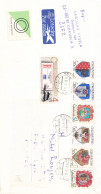 Lettre De Tchécoslovaquie Du 25/08/1990 Avec Les Timbres N°Yvert 2477,2574,2666,2685,2843,2845 Et 2846 - Oblitérés