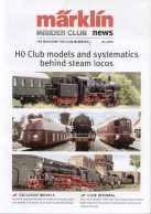 Catalogue-revue MÄRKLIN 2020 .02 Insider Club News - Modell  Steam Locos - Inglés