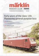 Catalogue-revue MÄRKLIN 2020 .03 Insider Club News - Modell  40° Class 120 - Engels