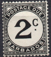 BARBADOS/1950/MH/SC#J5/ POSTAGE DUE STAMPS / 2c BLACK - Barbados (...-1966)