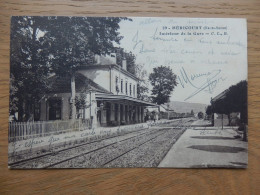 CPA HERICOURT 70 INTERIEUR DE LA GARE - Héricourt