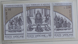 Thomas Van Aquino 1974 Mi 640-642 Yv 576-578 POSTFRIS MNH ** VATICANO VATICAN VATICAAN - Unused Stamps