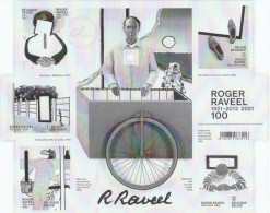 Roger Raveel- 1921 - 2021 - - Feuillets N&B Offerts Par La Poste [ZN & GC]