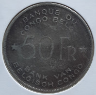 Congo Belge 50 Francs 1944 Argent - 1934-1945: Leopold III.