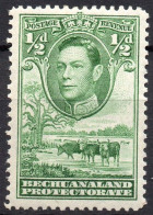 BECHUANALAND PROTECTORATE/1947/MNH/SC#124/KING GEROGE VI / KGVI / CATTLE AND BAOBAB / 1/2p GREEN - 1885-1964 Bechuanaland Protectorate