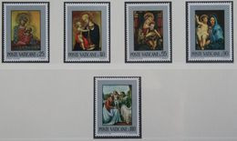 Painting Art Ghissi Crivelli Maratta Ceracchini Madonna 1971 Mi 581-585 Yv 522-526 POSTFRIS / MNH / ** VATICAN VATICAAN - Nuovi