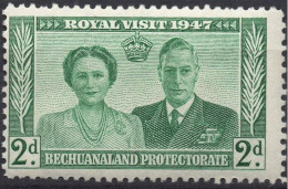 BECHUANALAND PROTECTORATE/1947/MNH/SC#144/KING GEORGE VI/ KGVI /ROYAL FAMILY VISIT ISSUED / 2p GREEN - 1885-1964 Bechuanaland Protectorate