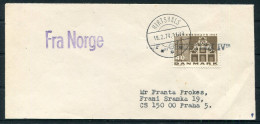 1974 Denmark Norway Hirtshals "Fra Norge" Paquebot Ship Cover (slightly Reduced At The Bottom) Slania - Brieven En Documenten