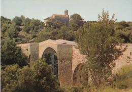 CPM GANGES (34 HERAULT) - VIEUX PONT ET CHAPELLE DE SAINT ETIENNE D'ISSENSAC 1983 - Ganges