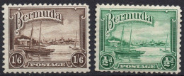BERMUDA/1936-40/MH/SC#105, 114/ HAMILTON HARBOUR / PICTORICAL / PARTIAL SET - Bermudes